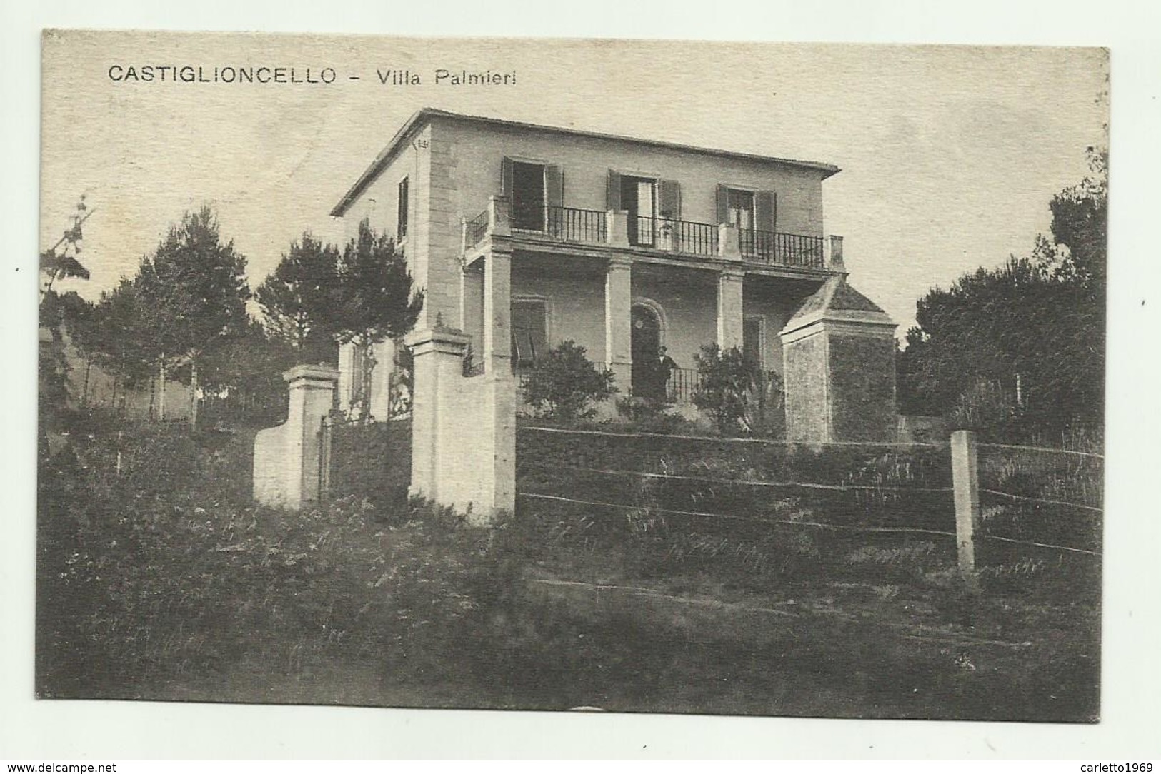 CASTIGLIONCELLO - VILLA PALMIERI 1927 - VIAGGIATA  FP - Livorno