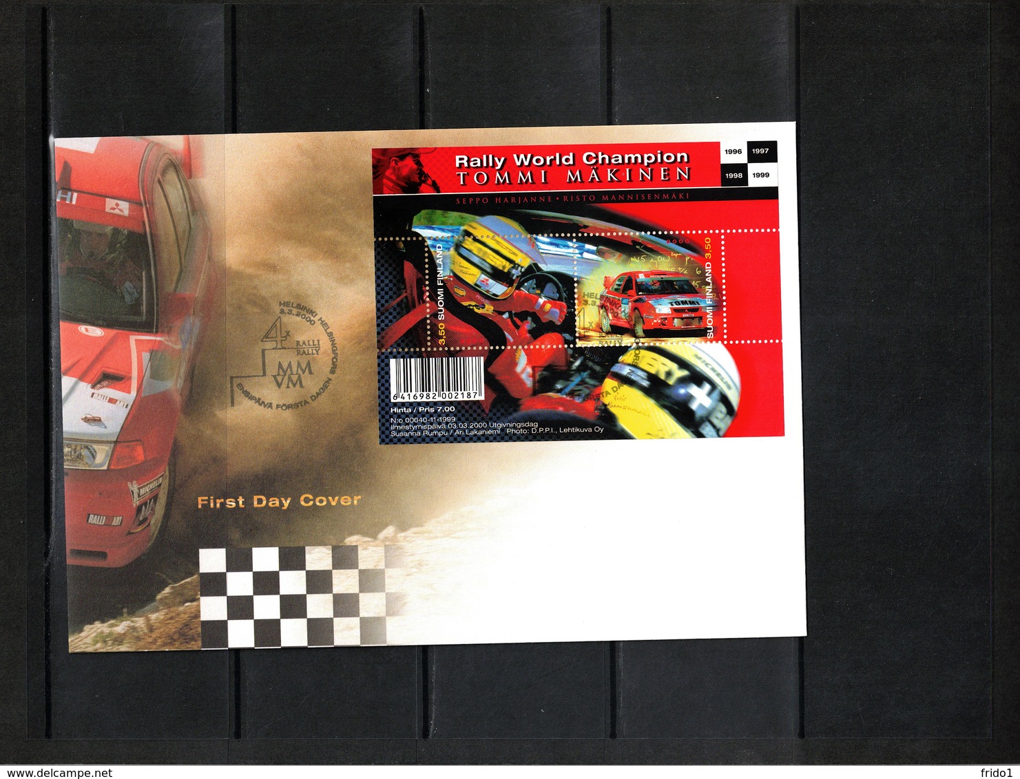 Finland 2000 Rally World Champion Tommi Maekinen FDC - Automobile