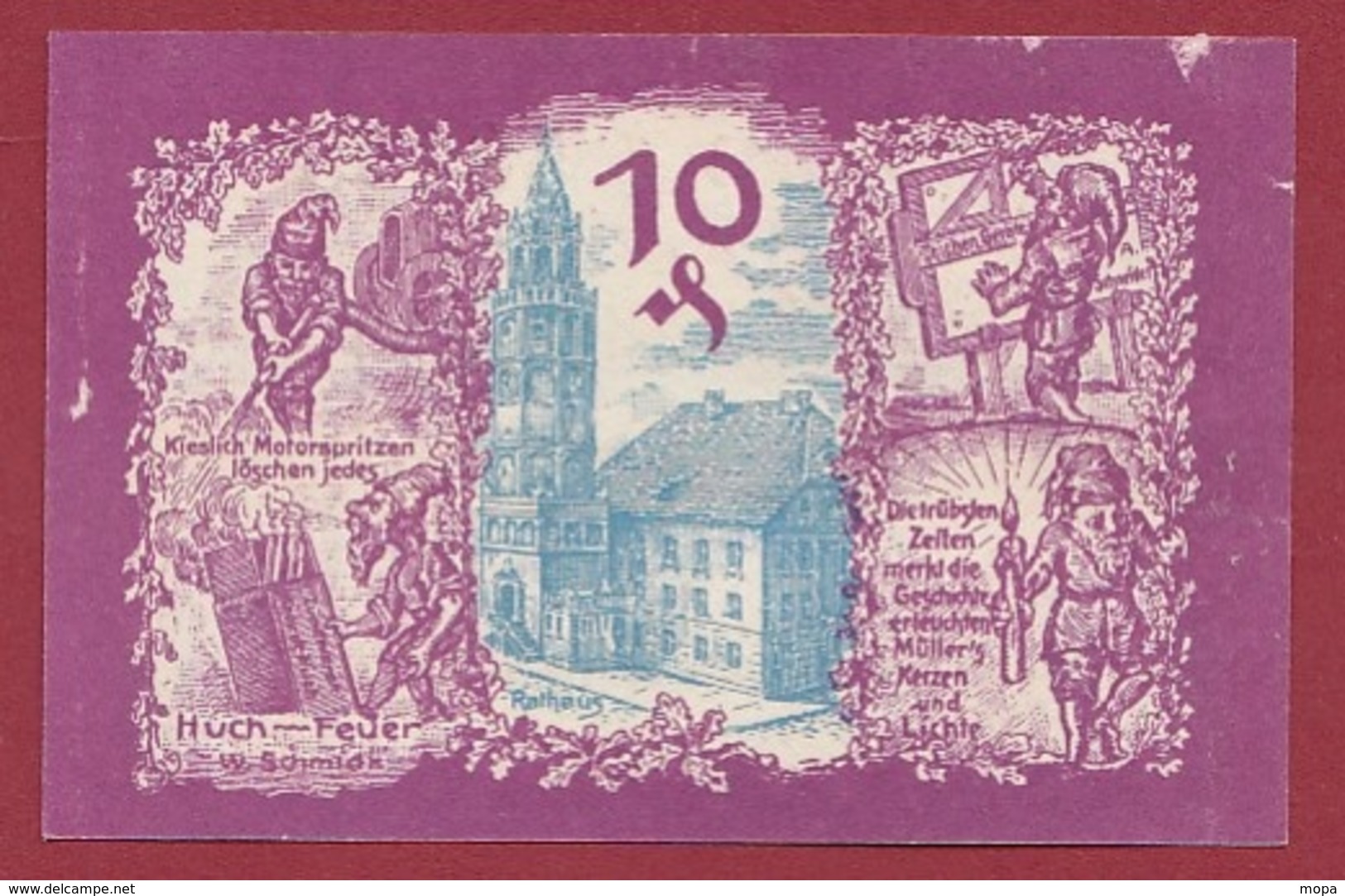 Allemagne 1 Notgeld 10 Pfenning  Stadt Patschkau (  RARE) Dans L 'état N °5334 - Collections