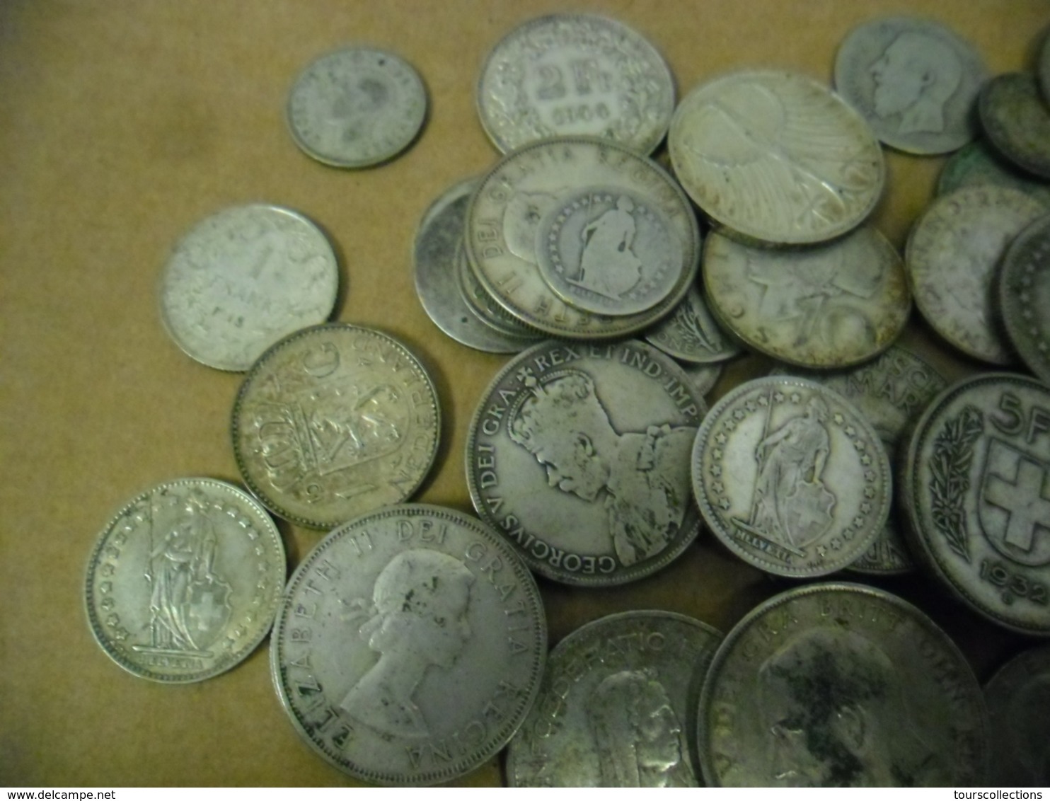 LOT MONNAIES ARGENT 320 Grammes  EUROPE (Majorité) Et USA - Lots & Kiloware - Coins