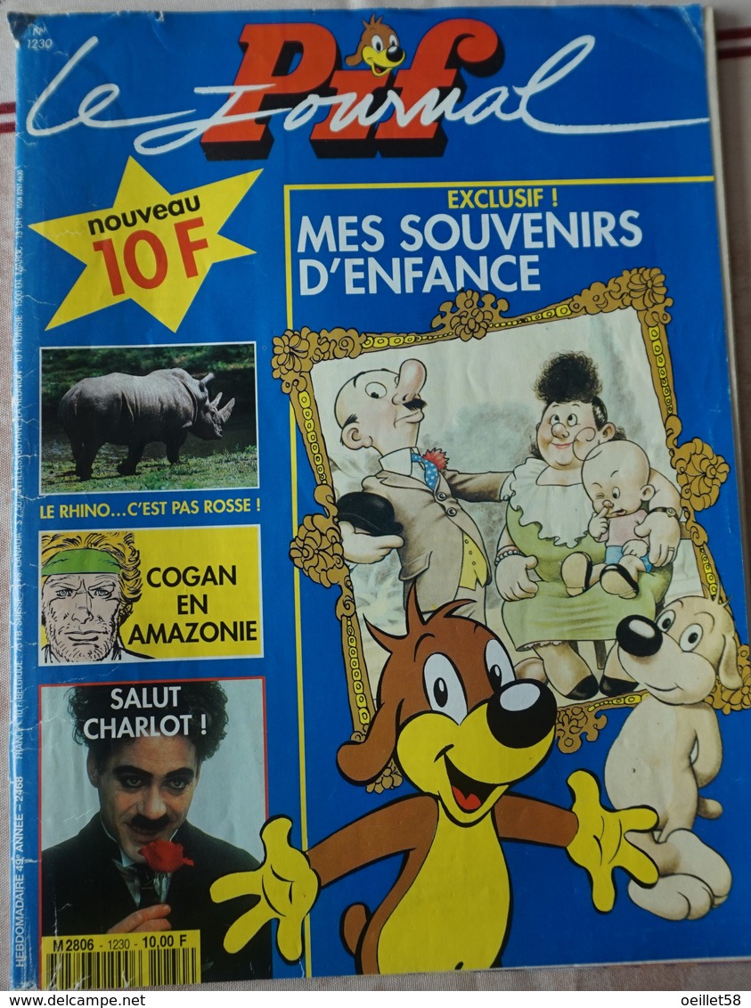 Magazine PIF Journal N° 1230 De 1993 - Pif - Autres