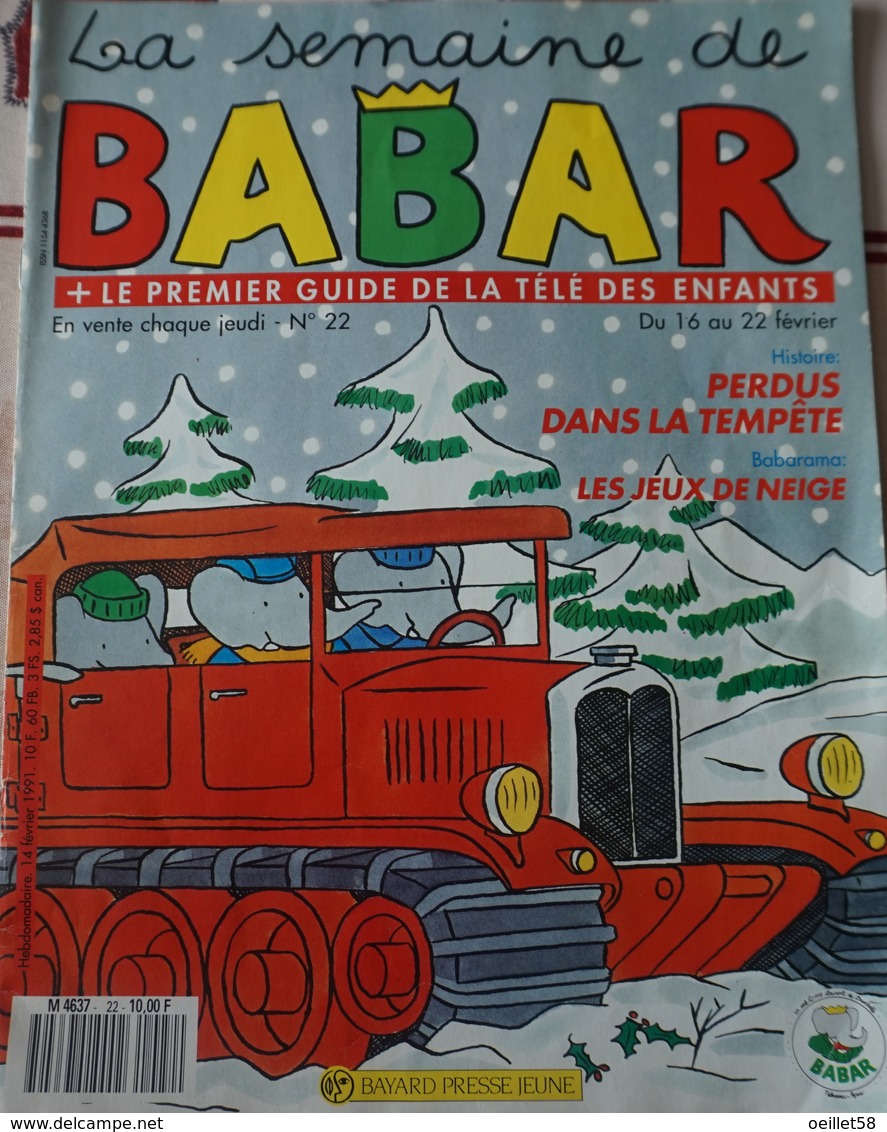 Magazine BABAR N°22 De 1991 - Pif - Autres
