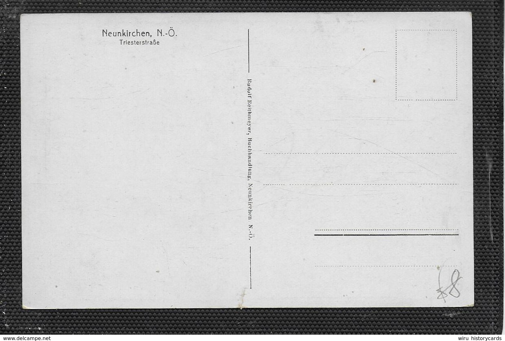 AK 0387  Neunkirchen - Triesterstrasse / Künstlerkarte Von Fritz Weninger Um 1910-20 - Neunkirchen