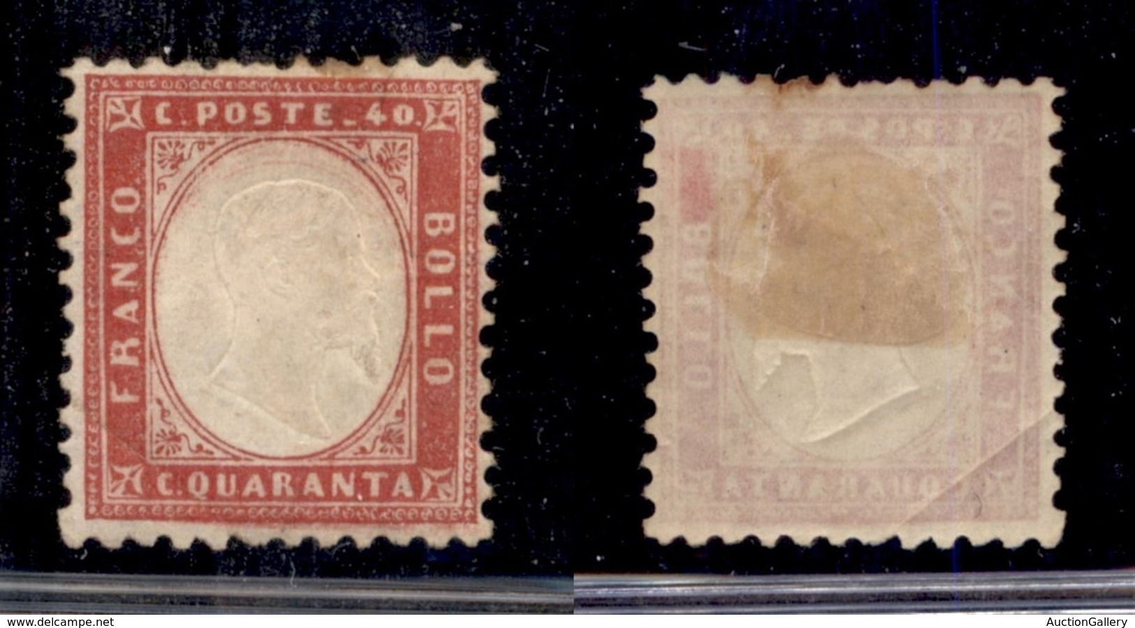 Regno - 1862 - 40 Cent (3) - Gomma Originale - Ben Centrato - Piega D’angolo In Basso A Sinistra - Altri & Non Classificati