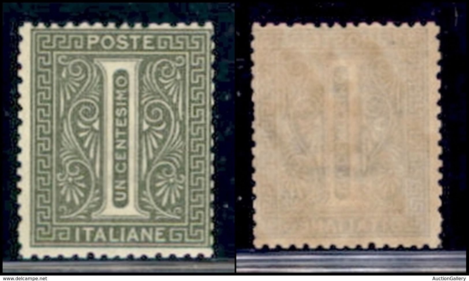 Regno - 1876 - 1 Cent Cifra (T14) - Gomma Integra (12) - Sonstige & Ohne Zuordnung