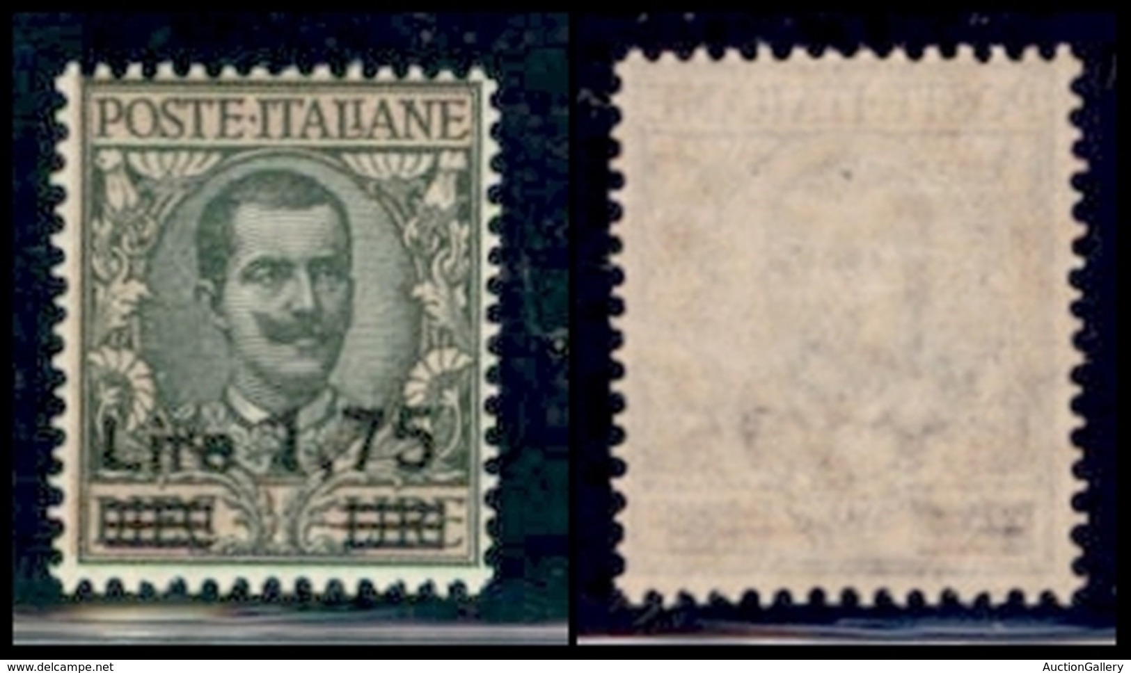 Regno - 1925 - 1.75 Lire Su 10 (182) - Gomma Integra (50) - Sonstige & Ohne Zuordnung
