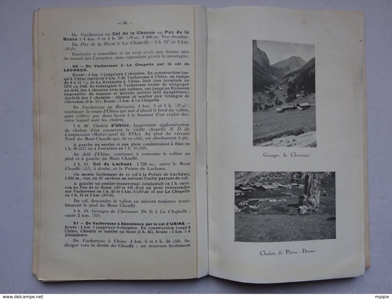 OHM Guide De La Vallée D'Abondance Haute Savoie H. Lartilleux André Blanc 1939 - Aardrijkskunde