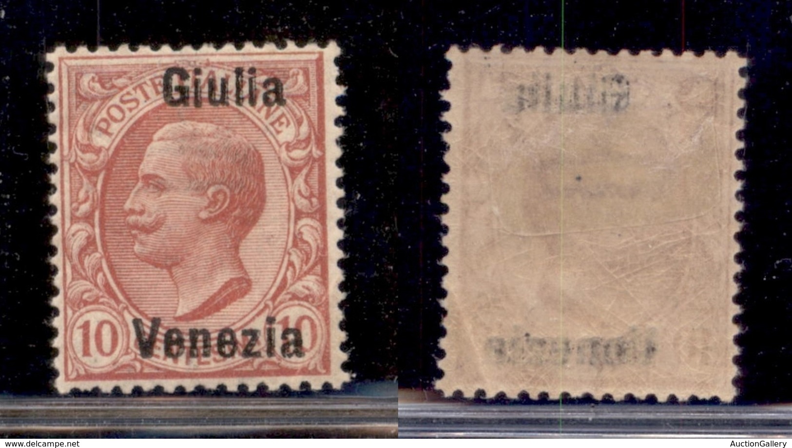 Venezia Giulia - 1918 - 10 Cent (22d) - Giulia Venezia - Soprastampa A Destra - Gomma Originale (120) - Sonstige & Ohne Zuordnung