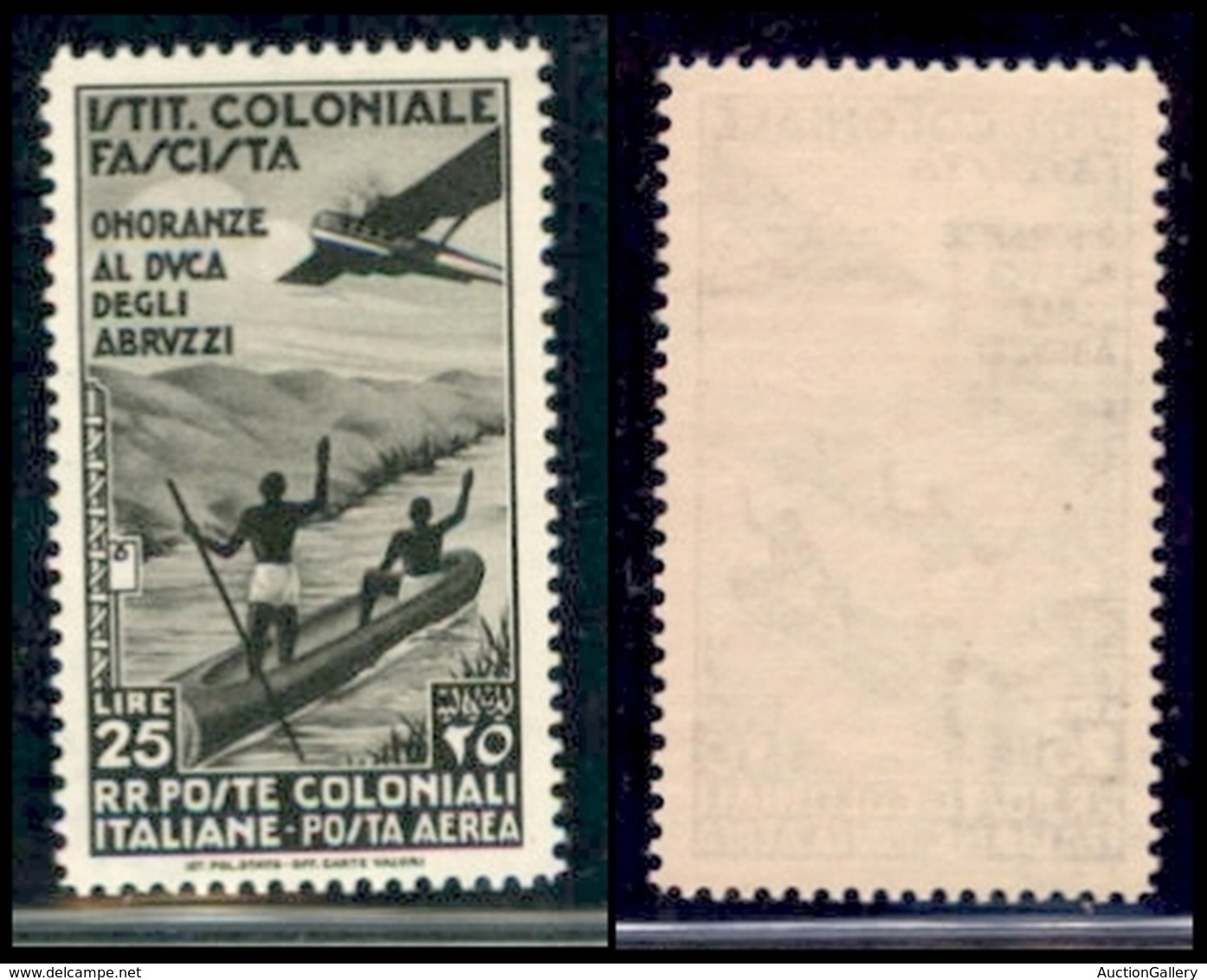 Emissioni Generali - 1934 - 25 Lire Duca Degli Abruzzi (30 Aerea) - Gomma Integra (90) - Sonstige & Ohne Zuordnung