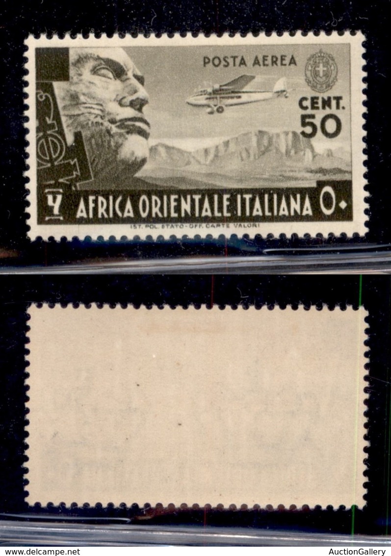 Africa Orientale Italiana - Posta Aerea - 1938 - 50 Cent (2) - Gomma Originale (110) - Altri & Non Classificati