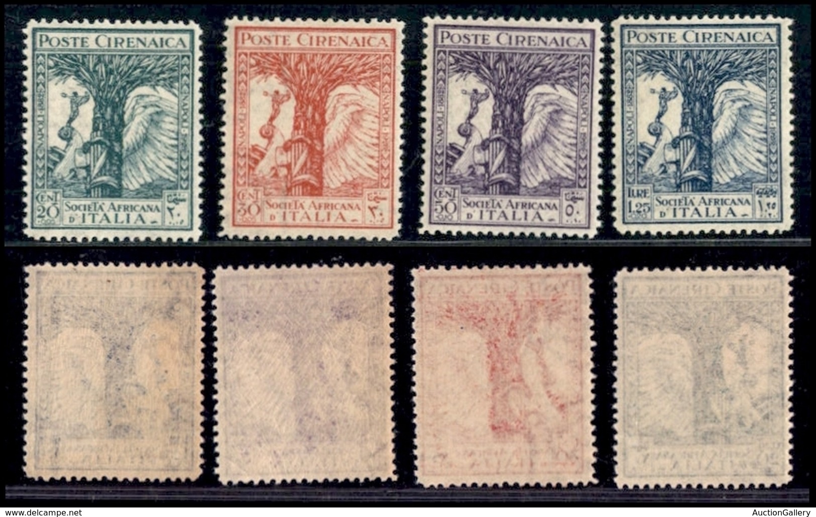 Cirenaica - 1928 - Società Africana (45/48) - Serie Completa - Gomma Integra (50) - Sonstige & Ohne Zuordnung