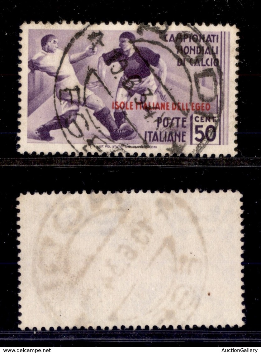 Egeo - Emissioni Generali - 1934 - 50 Cent Calcio (77) Usato (110) - Sonstige & Ohne Zuordnung