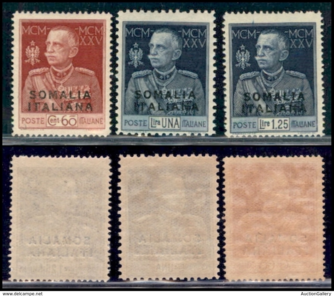 Somalia - 1925/1926 - Giubileo (68+70+72) - Serie Completa - Dentellature Comuni - Gomma Integra (50) - Sonstige & Ohne Zuordnung