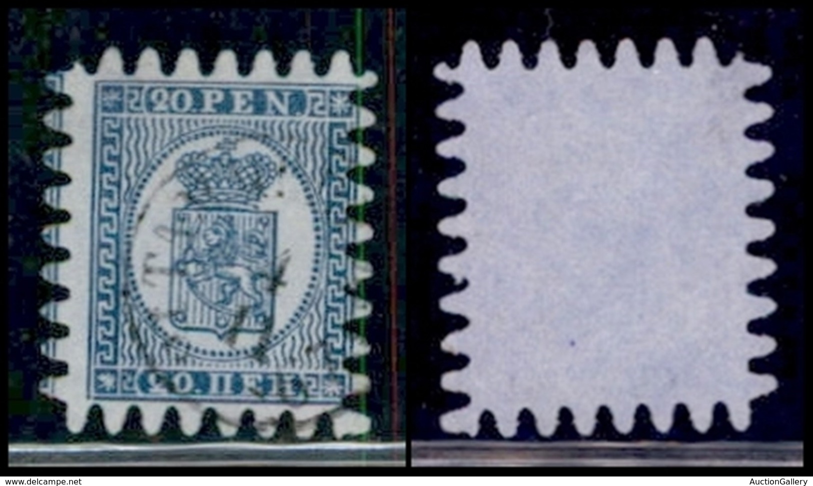 FINLANDIA - 1866 - 20 Penni Stemma (8 C X) - Usato (90) - Altri & Non Classificati