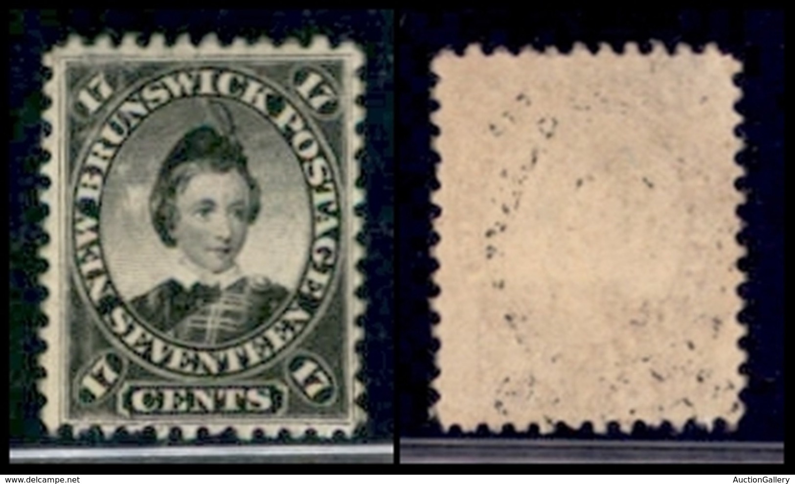 CANADA - 1860 - New Brunswick - 17 Cent Principe Edoaro (9) - Gomma Integra - Sonstige & Ohne Zuordnung