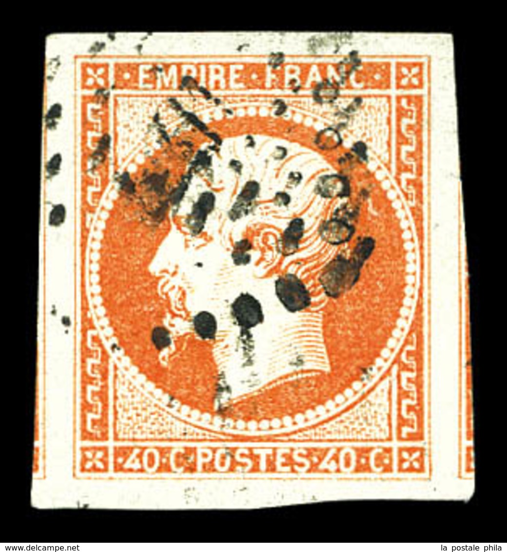 O N°16, 40c Orange, Grandes Marges Avec Voisins. SUP  Qualité: O - 1853-1860 Napoleone III
