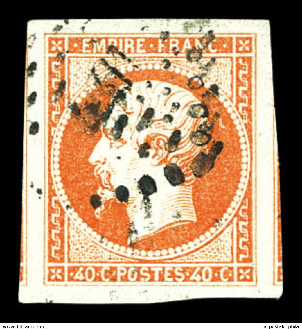 O N°16, 40c Orange, Grandes Marges Avec Voisins. SUP  Qualité: O - 1853-1860 Napoleon III