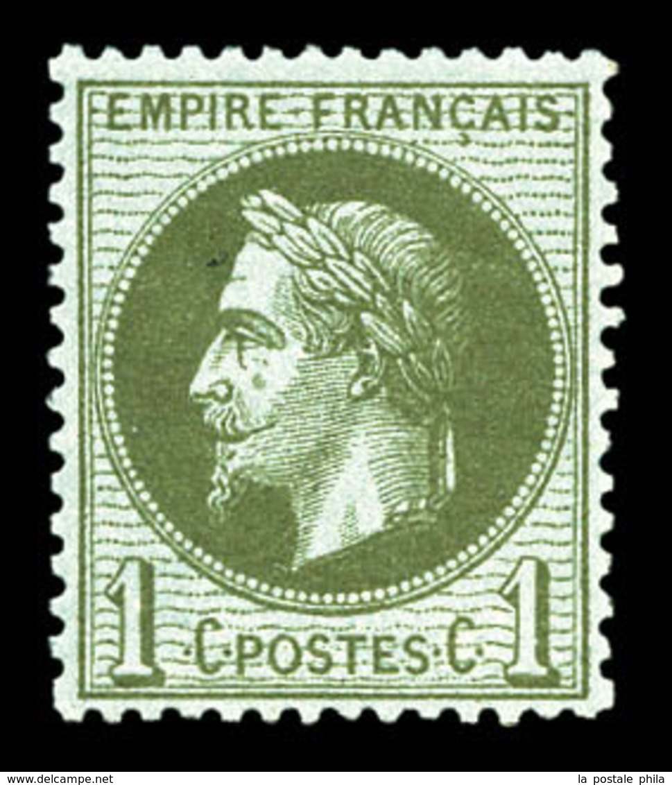 ** N°25, 1c Bronze, Très Bon Centrage, Fraîcheur Postale. TTB  Qualité: ** - 1863-1870 Napoleone III Con Gli Allori