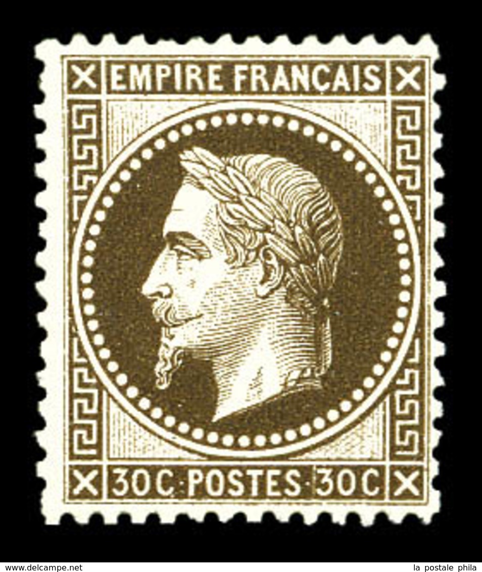 * N°30b, 30c Brun-noir. TB (signé Mayer)  Qualité: *  Cote: 1850 Euros - 1863-1870 Napoleon III With Laurels