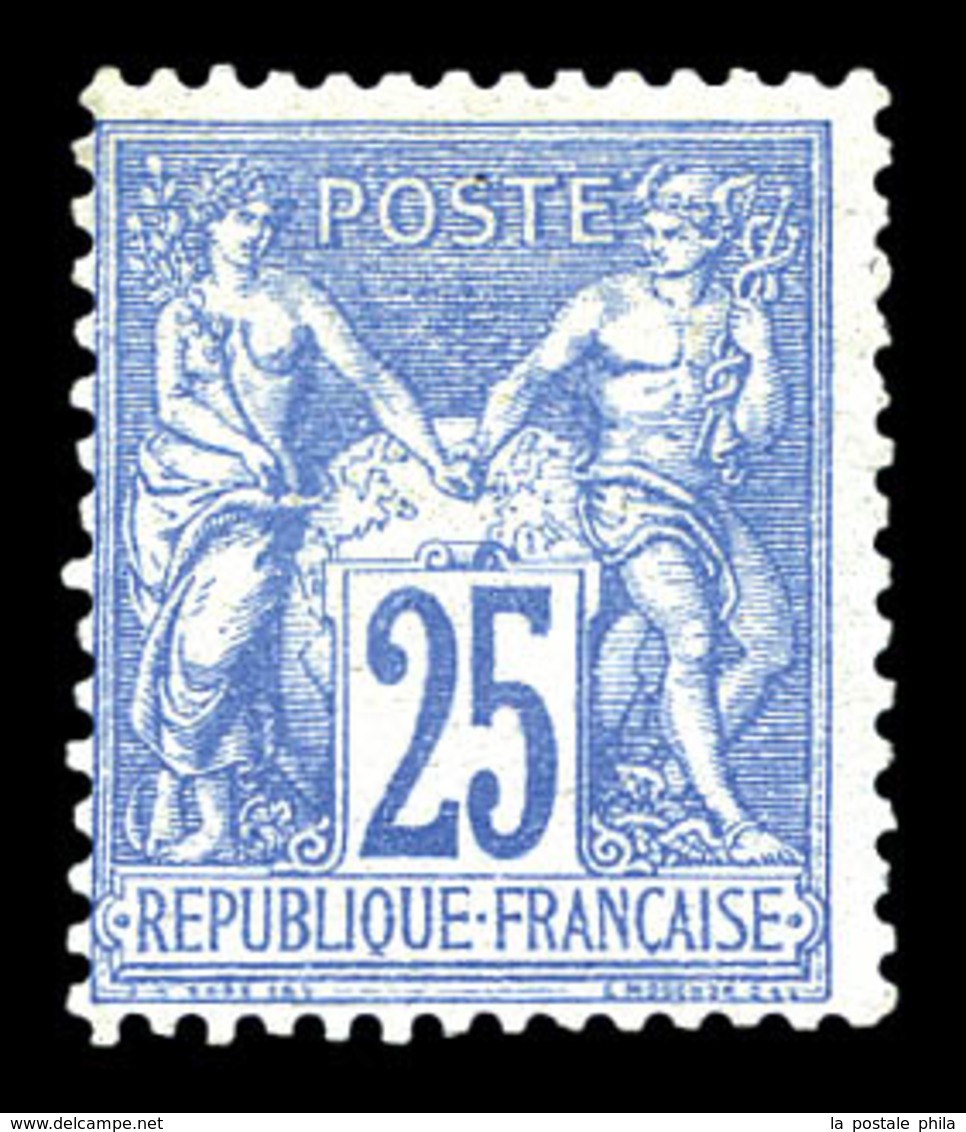 * N°68, 25c Outremer Type I, Grande Fraîcheur. TTB. R.R. (signé Champion/Roumet/certificats)  Qualité: *  Cote: 11500 Eu - 1876-1878 Sage (Typ I)