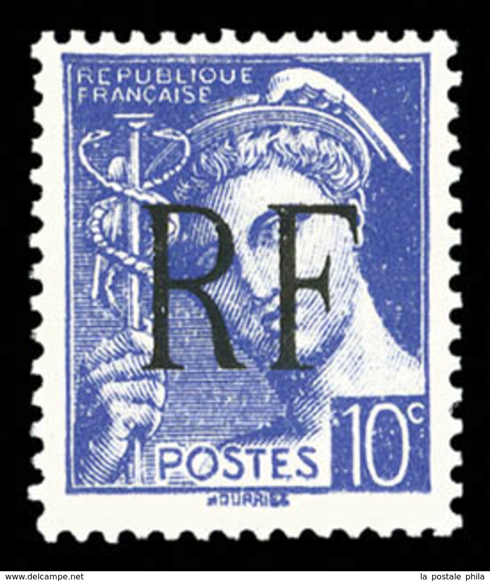 ** N°8A, MONTREUIL-BELLAY (Maine Et Loire): NON EMIS, 10c Bleu République Francaise, SUP (certificat)  Qualité: **  Cote - Libération