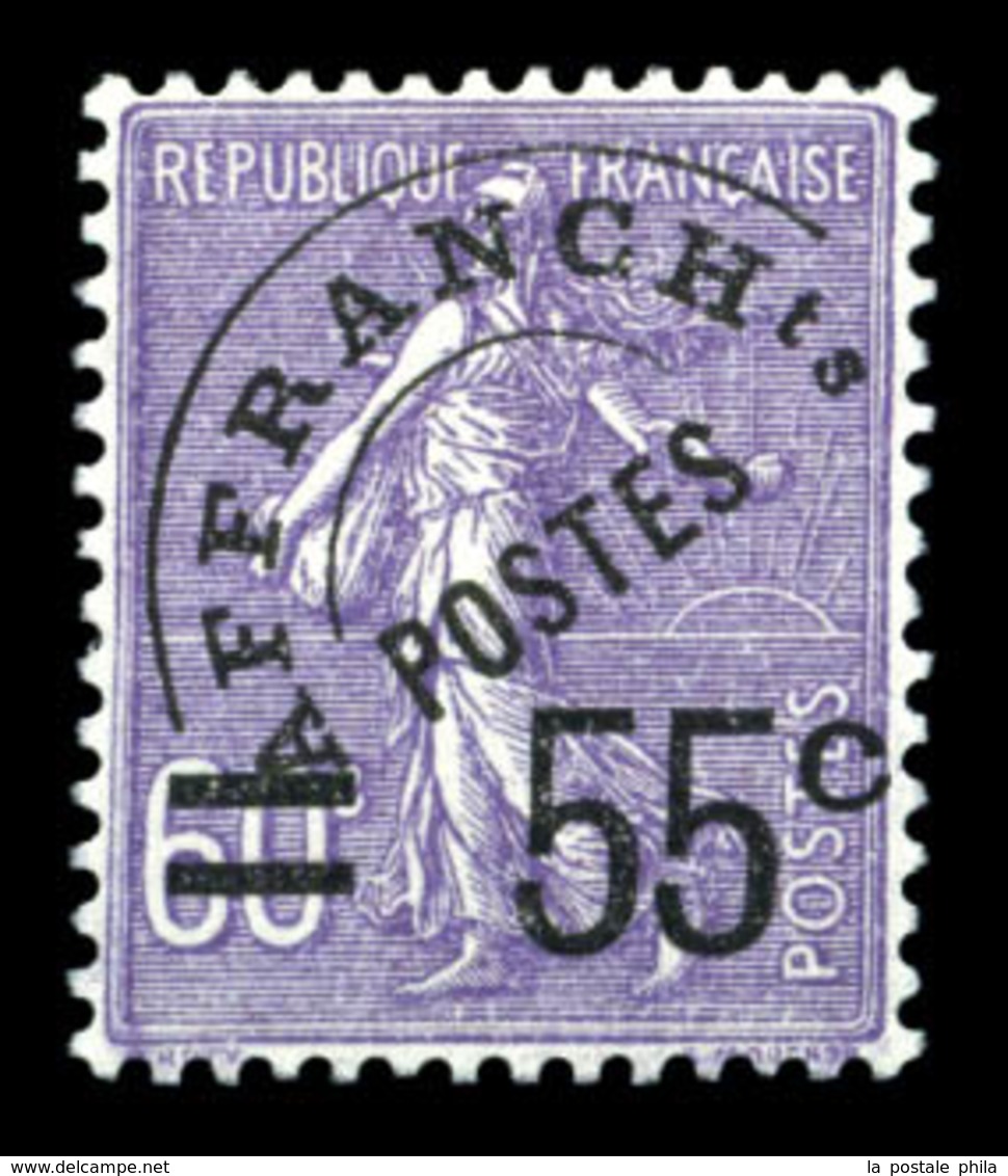 ** N°47, 55c Sur 60c Violet, Très Bon Centrage. TTB (signé Calves)  Qualité: **  Cote: 455 Euros - 1893-1947