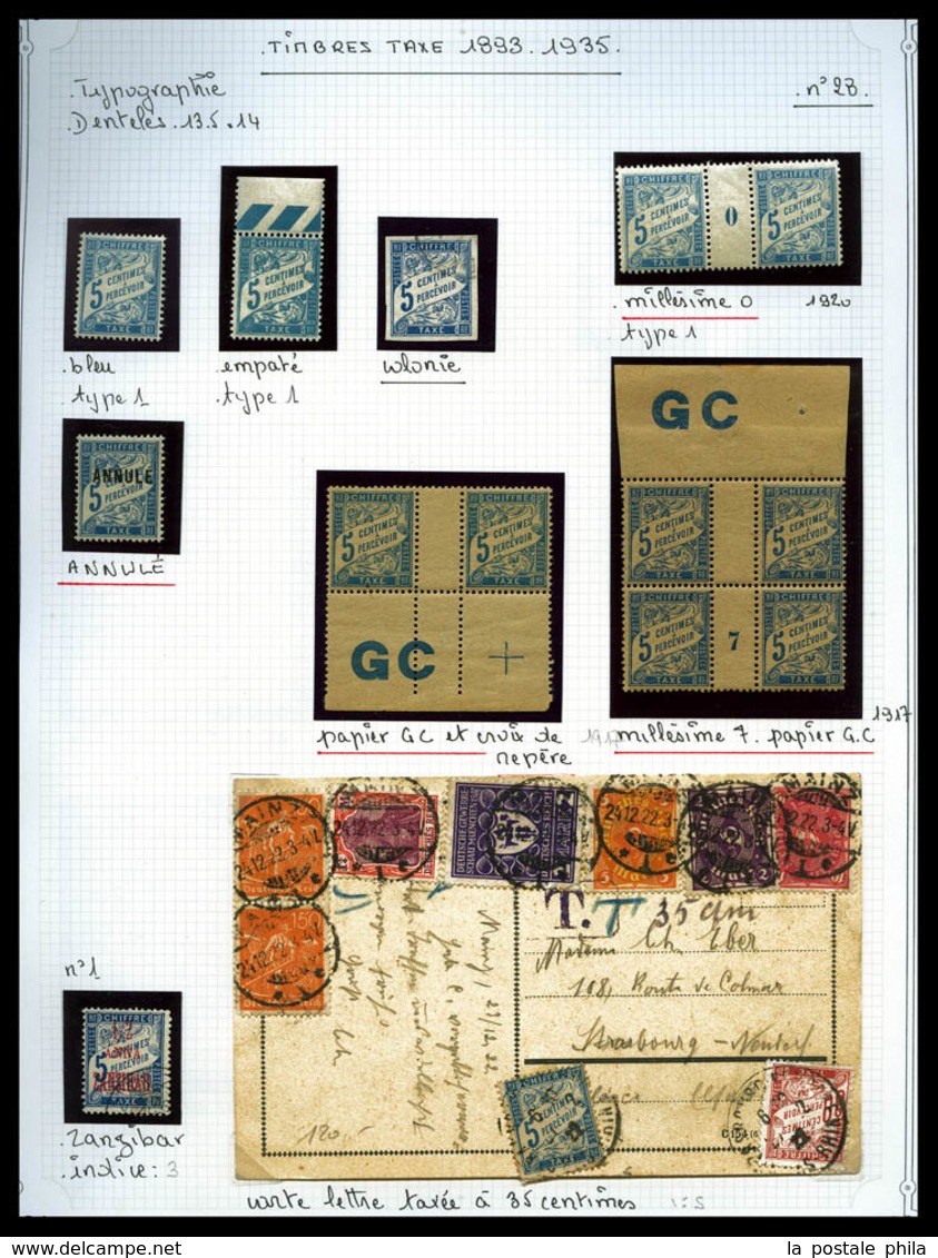 & 1893/1983, Collection De Timbres Neuf*/** Et Obl Comprenant De Nombreuses Valeurs Dont Variétés, Cours D'instruction, - 1859-1959 Nuovi