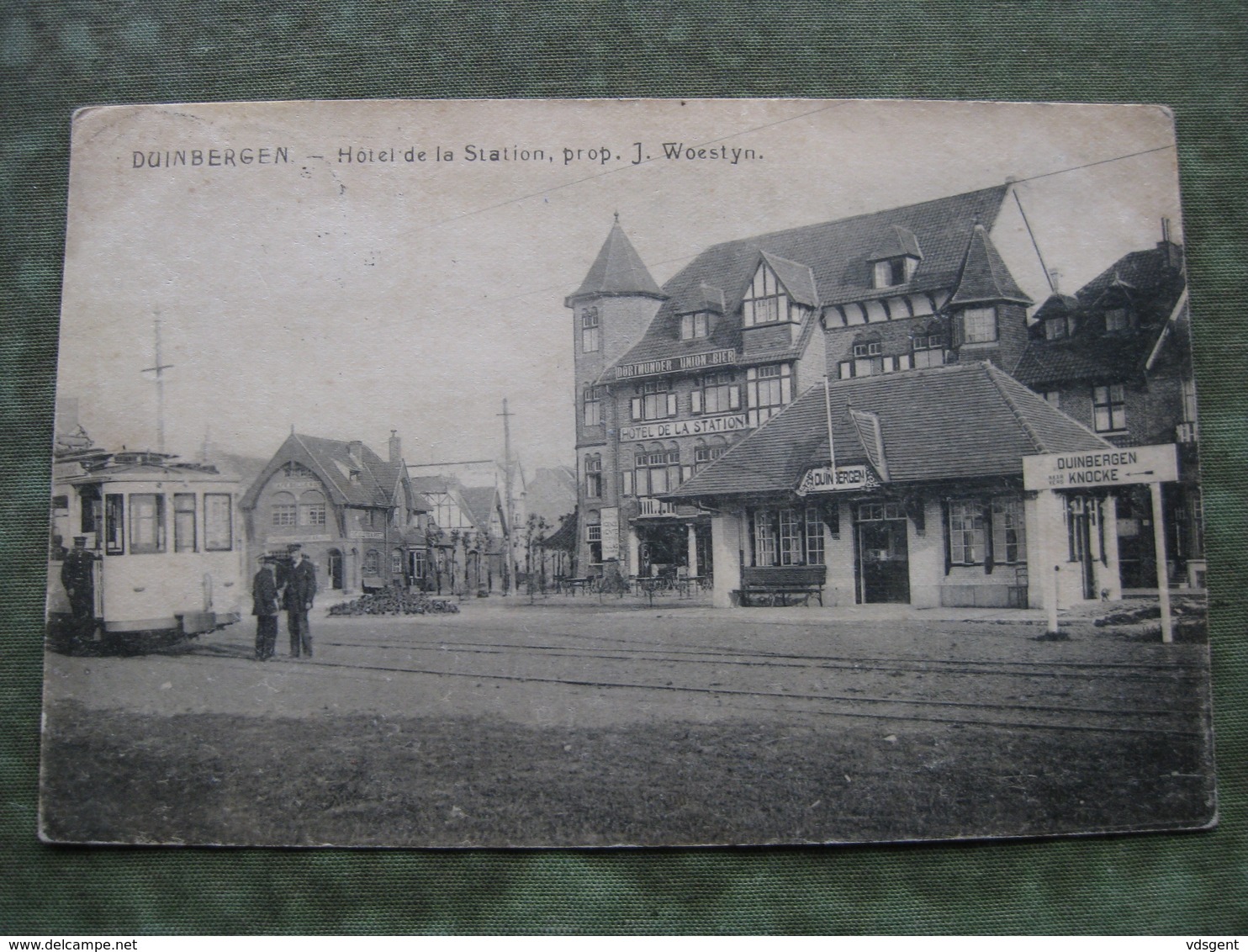 DUINBERGEN - HOTEL DE LA STATION 1921 ( Tram ) - Heist