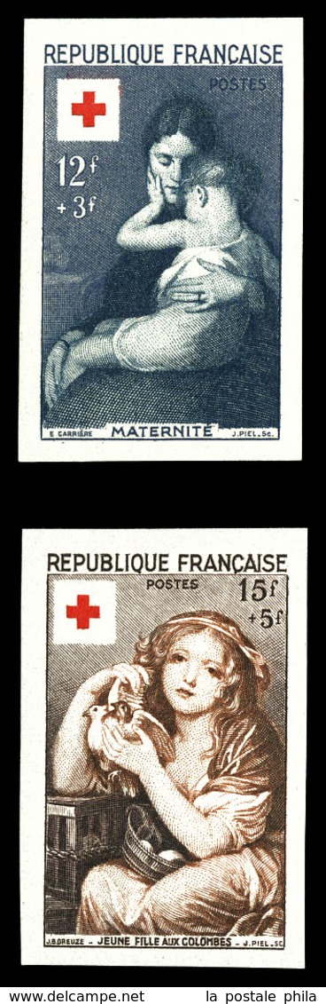 ** N°1006/07, Paire Croix Rouge De 1954. TB  Qualité: **  Cote: 240 Euros - Non Classificati