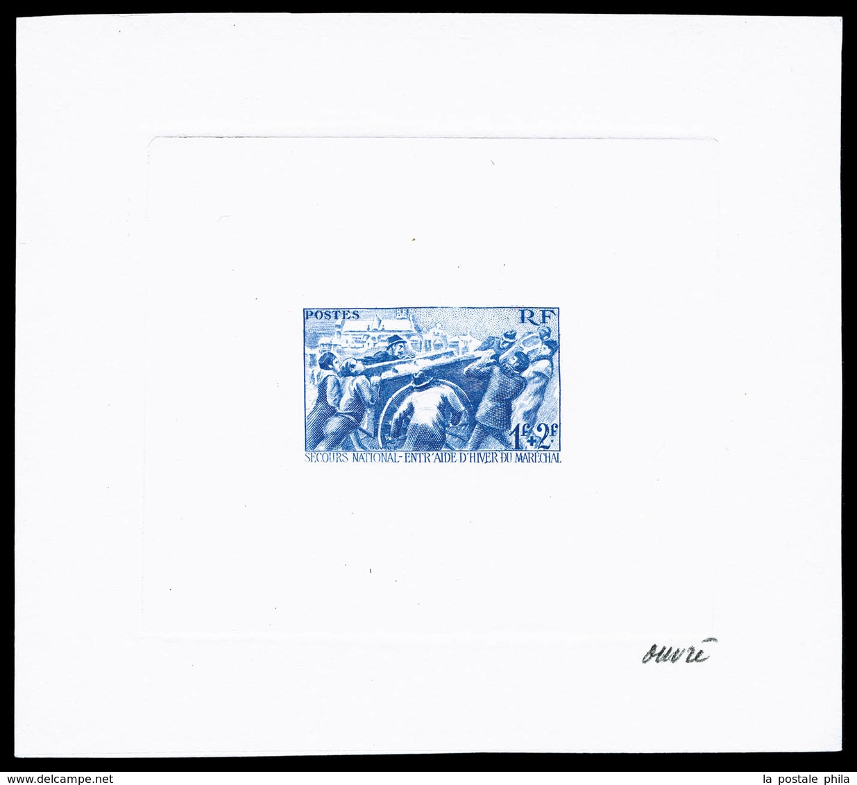 (*) N°497/98, Secours National: La Paire En 2 épreuves D'artistes Signées (Gandon/Serres), Rare Et TB (certificat)  Qual - Prove D'artista
