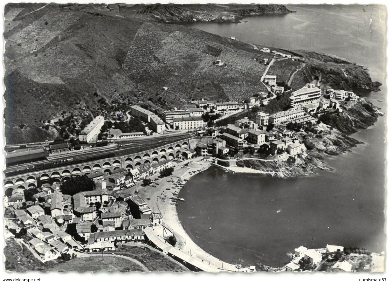 CPSM CERBERE - Vue D'Avion - Ed. MAR N°10444 - Cerbere