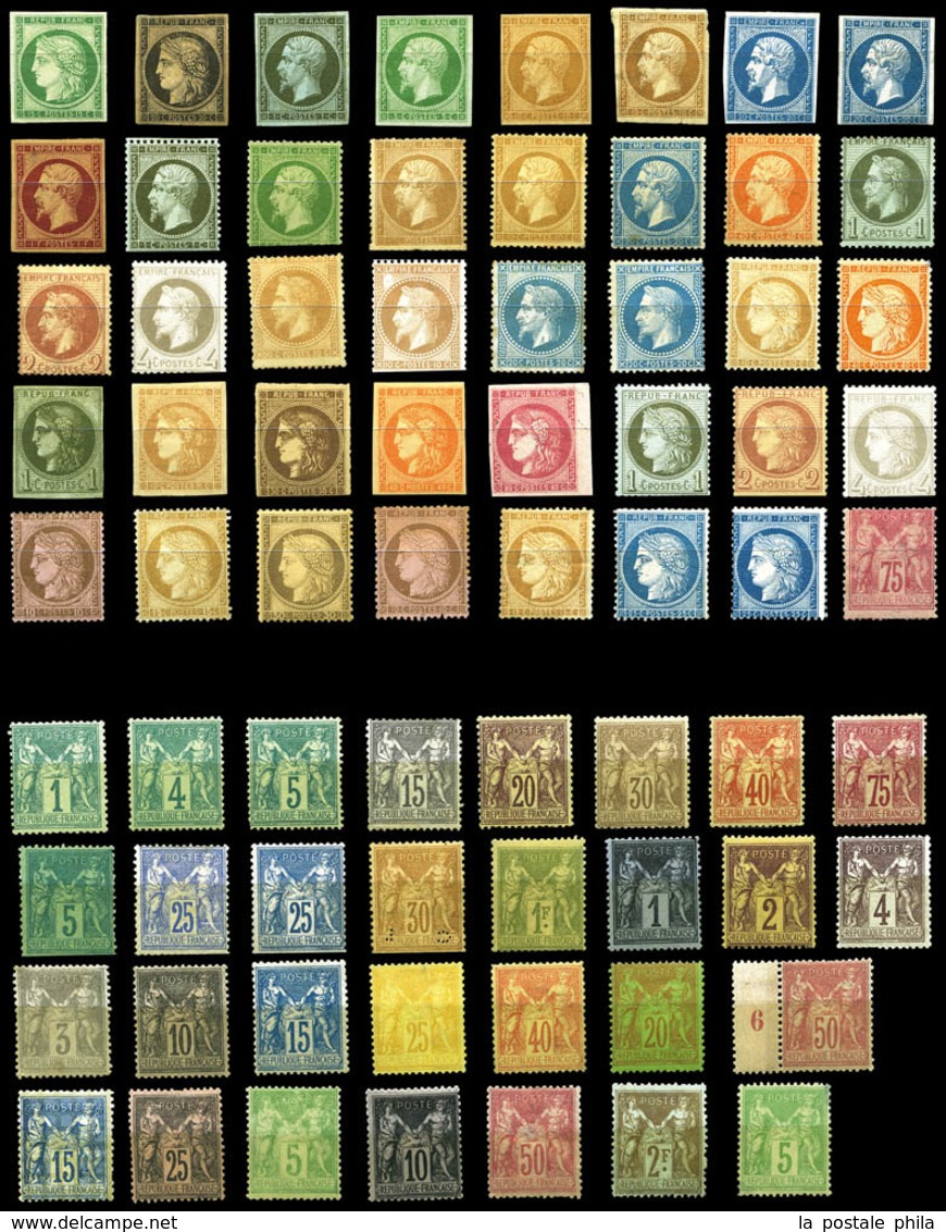 N N°1849/1900, 1849-1900, Lot De 77 Exemplaires Neufs (*)/*, De Bonnes Valeurs, Qualité à Vérifier, Forte Cote. Idéal Po - Collections