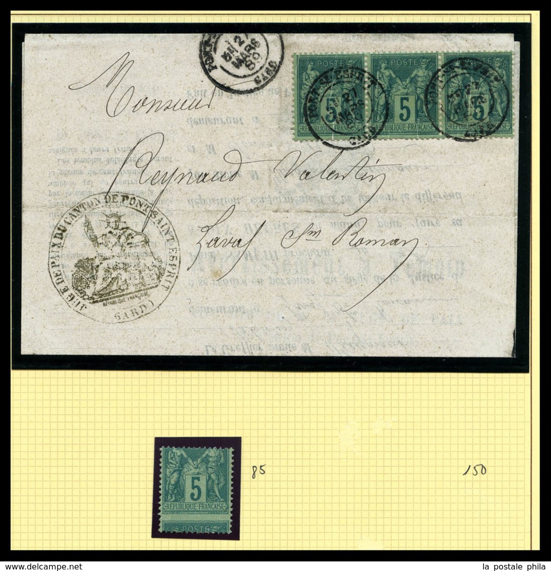 & 1876-1900, Sage, collection de timbres neufs, obl, lettres dont nuances, oblitérations, variétés preséntée sur pages d