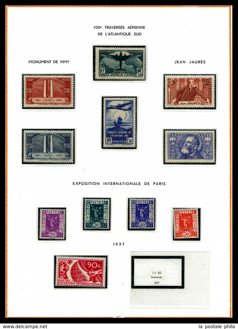 & 1849-1944, Début De Collection Composé De Timbres Neufs **:* Et Obl, Petites Et Moyennes Valeurs, Presentée En Album M - Collezioni