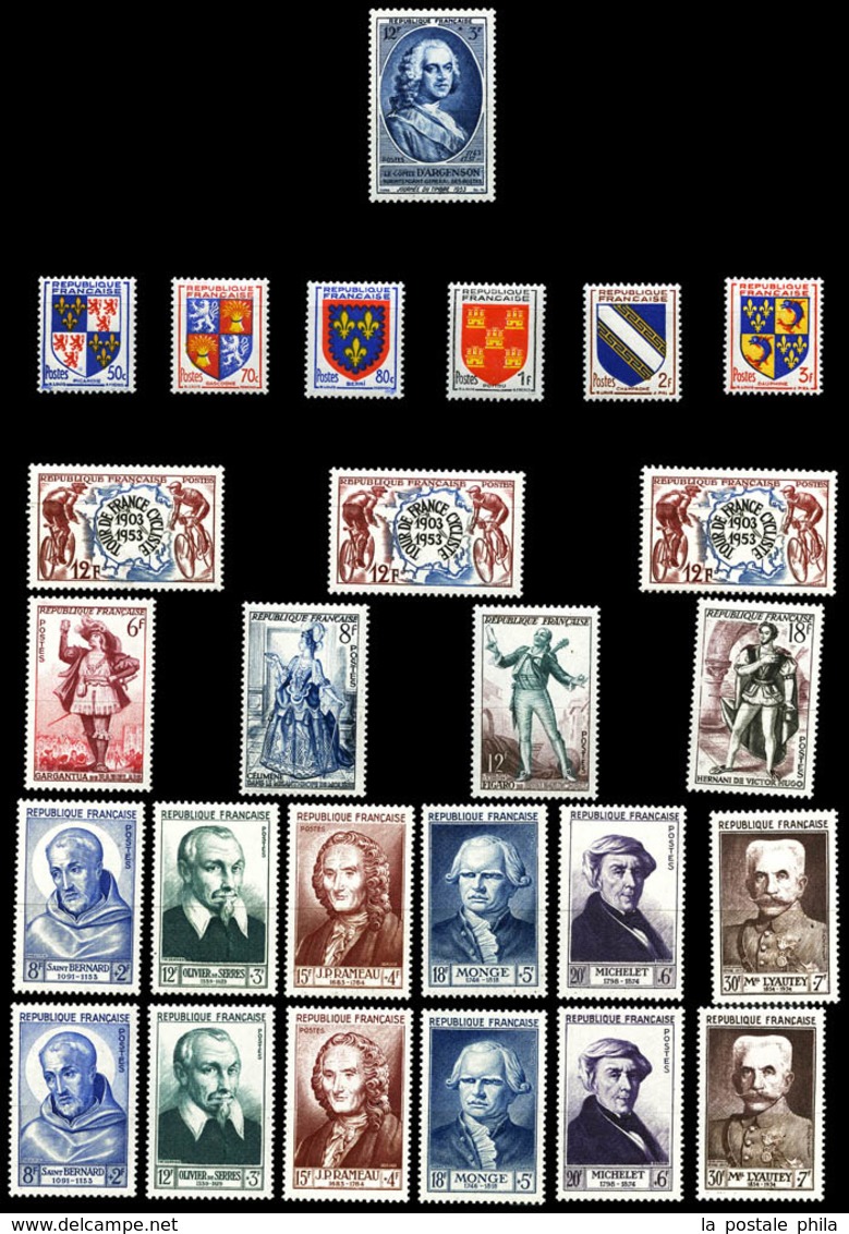 & 1849/1992, Poste, PA, Préo, Taxe , Collection de timbres neufs et obl presentée en 11 Albums, de bonnes valeurs dont N
