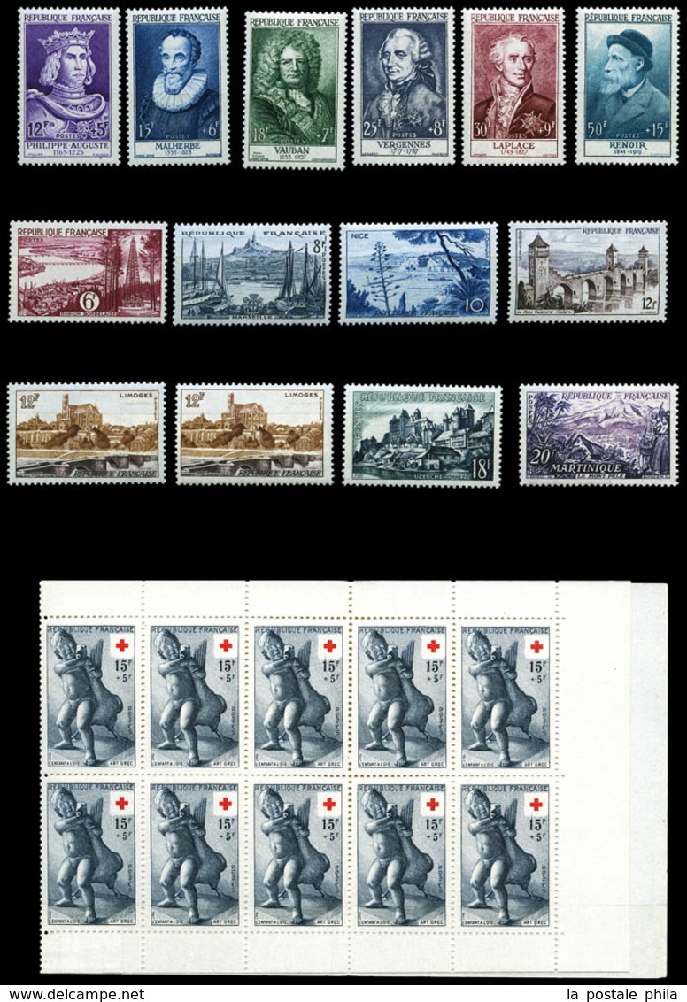 & 1849/1992, Poste, PA, Préo, Taxe , Collection de timbres neufs et obl presentée en 11 Albums, de bonnes valeurs dont N