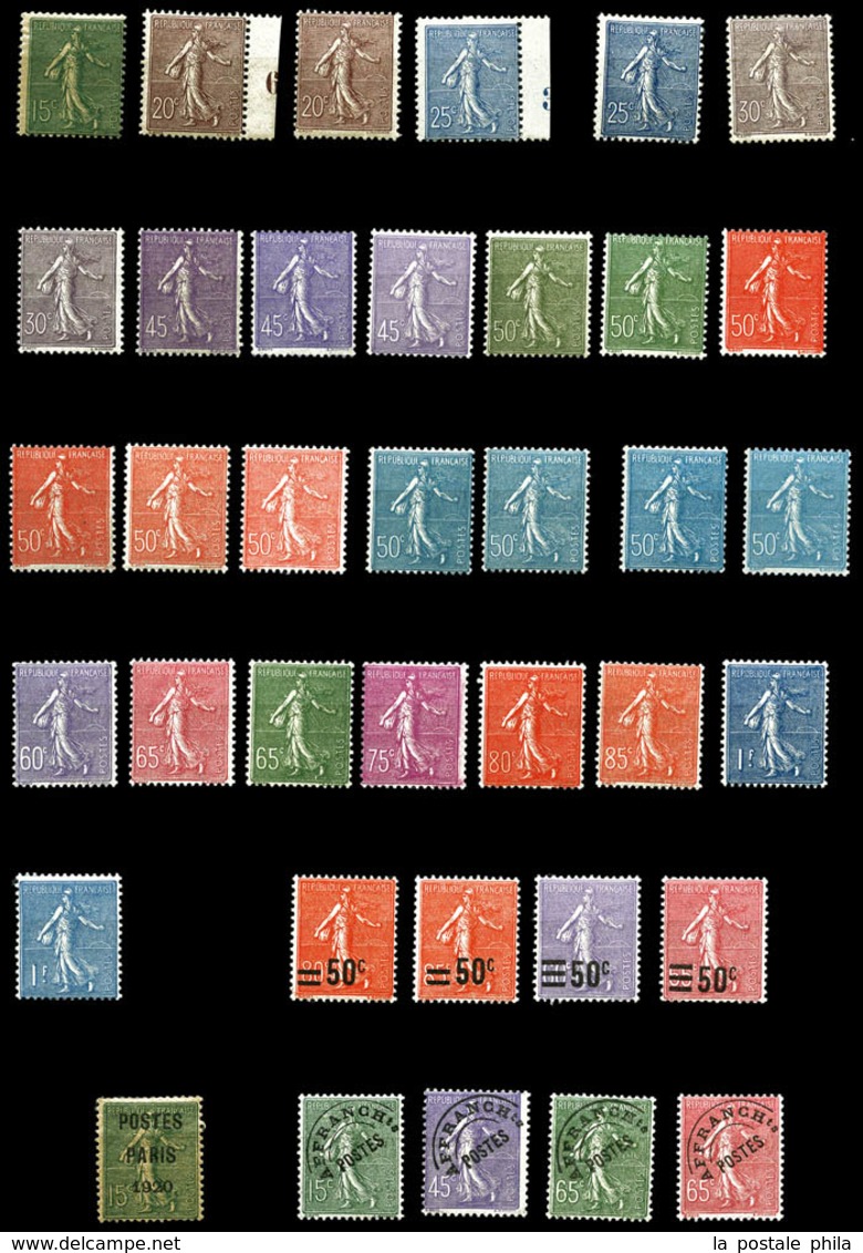 & 1849/1992, Poste, PA, Préo, Taxe , Collection de timbres neufs et obl presentée en 11 Albums, de bonnes valeurs dont N