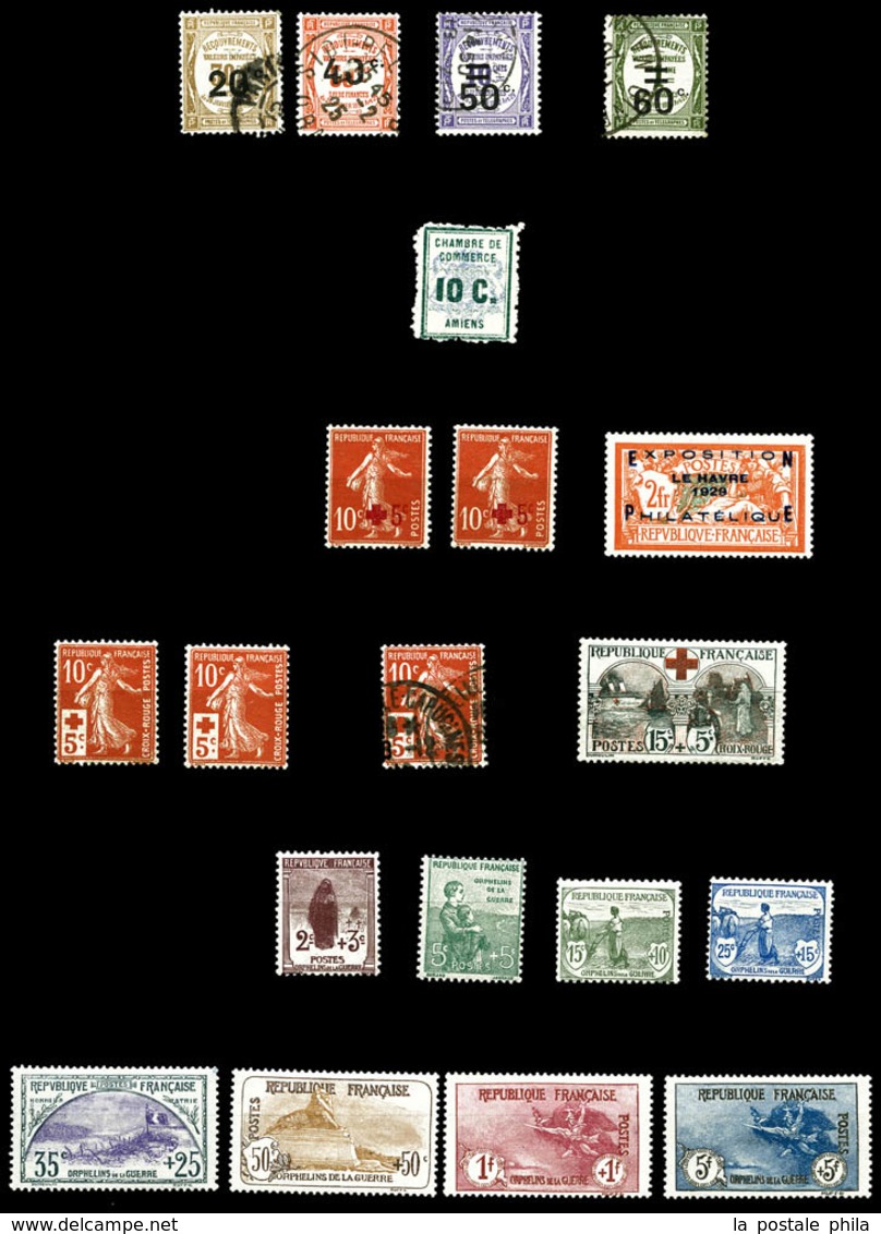 & 1849/1992, Poste, PA, Préo, Taxe , Collection de timbres neufs et obl presentée en 11 Albums, de bonnes valeurs dont N