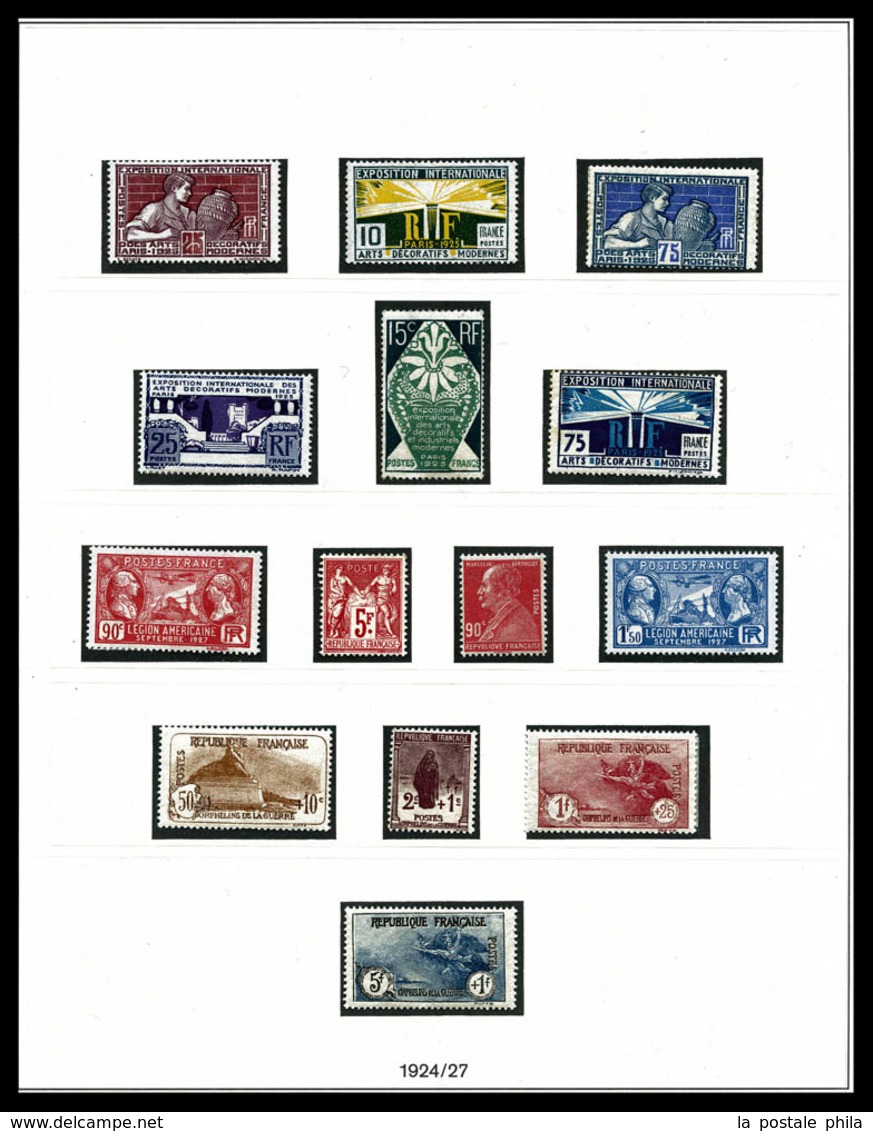 N 1900-1940, POSTE, PA, BLOCS: collection complète de timbres neufs */** dont N°122, 155, caisses d'amortissement, N°262