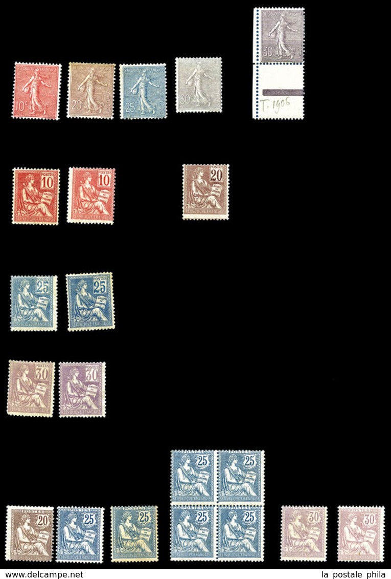 N 1900/1940 , Poste, PA, Blocs, Taxe: Stock De Timbres Neufs * (qualité Variable), Comprenant De Bonnes Valeurs Dont Mer - Sammlungen