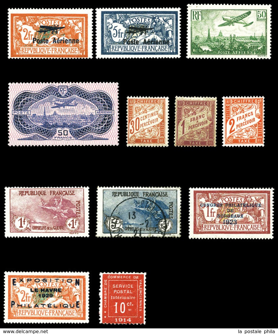 N 1910-1940, Petite Collection De Timbres Neuf*/** Regroupant Néanmoins De Bonnes Valeurs Comme La Première Série Des Or - Collezioni