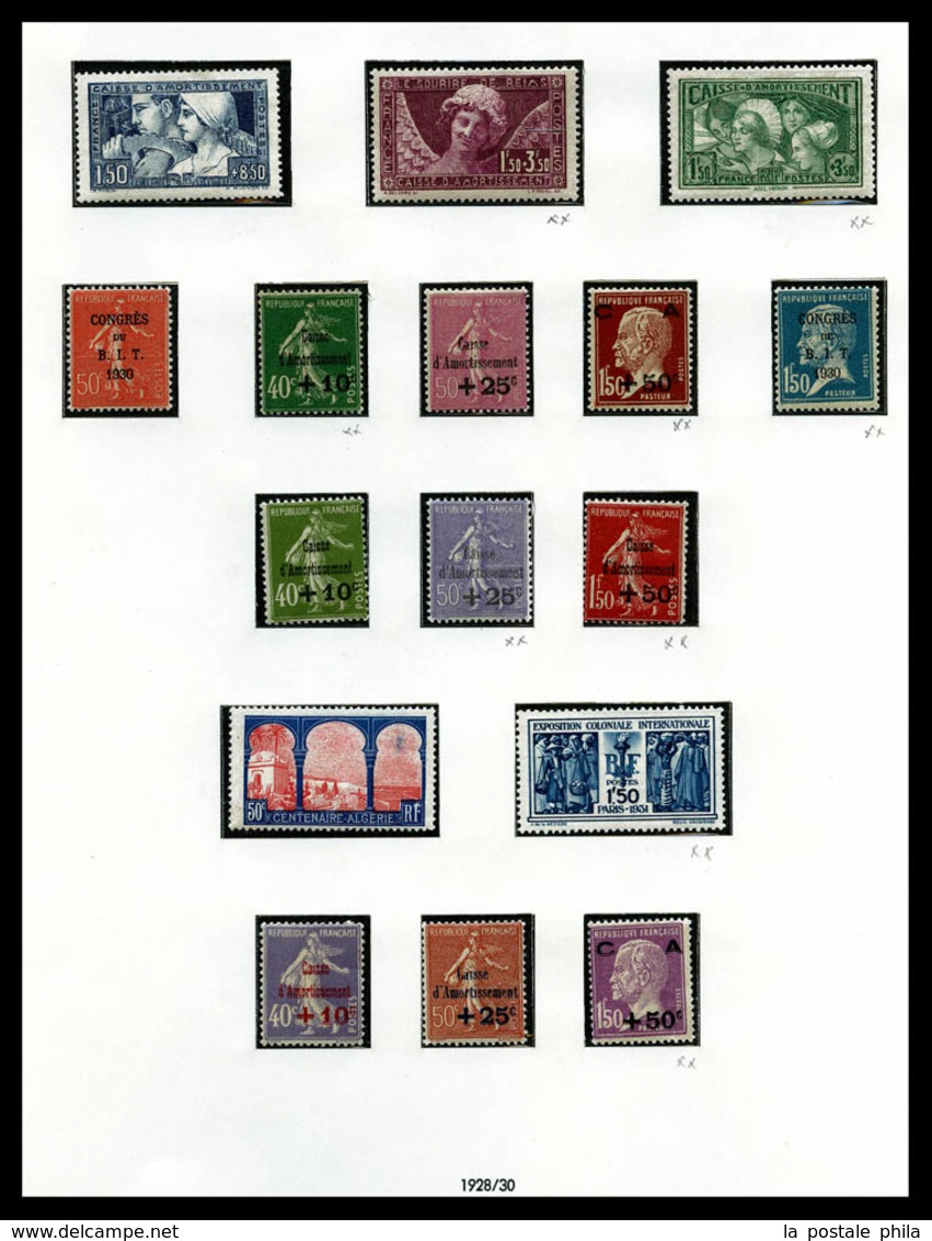 N 1910-1940, Petite Collection De Timbres Neuf*/** Regroupant Néanmoins De Bonnes Valeurs Comme La Première Série Des Or - Collezioni