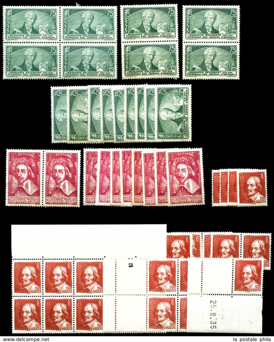 ** 1918/1938, Ensemble de bonnes valeurs avant guerre par multiples en grande majoritée ** dont 257A, Caisse d'amortisse