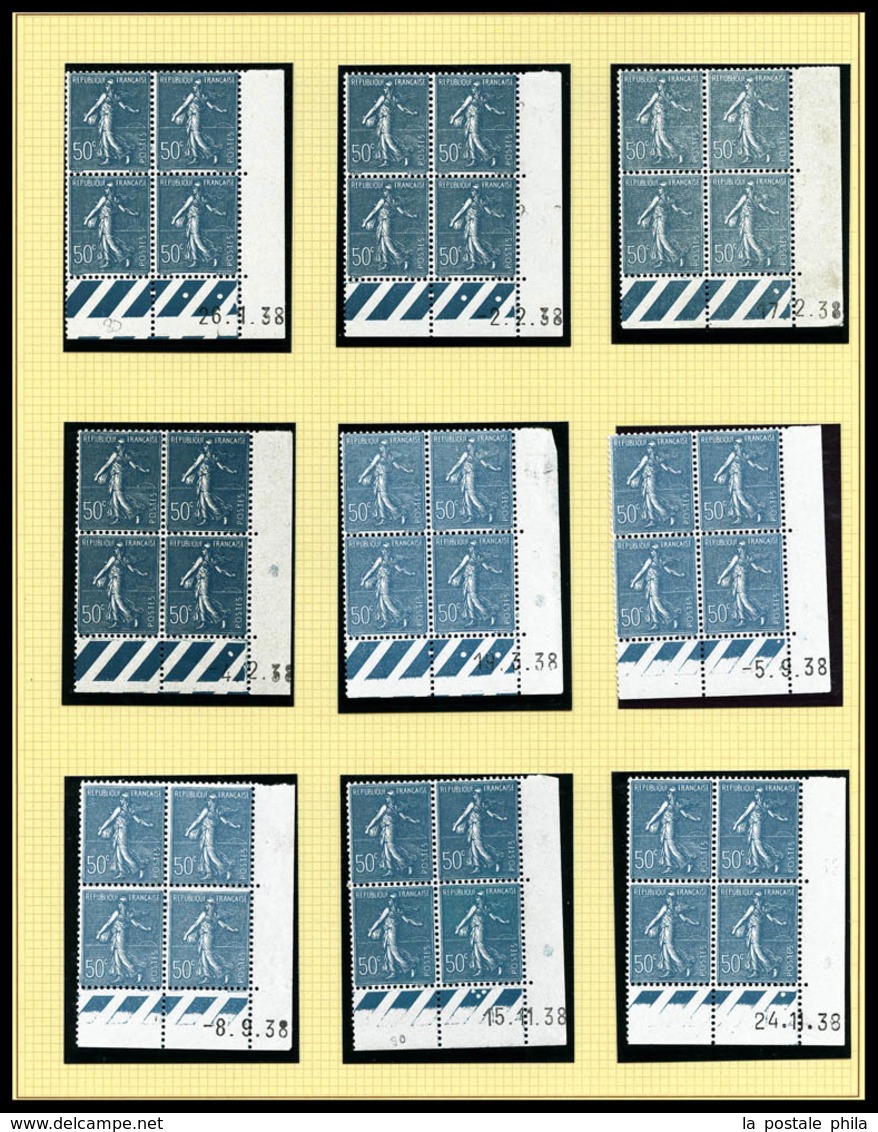 & 1932-1945, Semeuses, Paix, Mazelin: Collection De Petites Variétés Neuves Et Obl Presentée Sur 22 Pages D'album. TB  Q - Collezioni