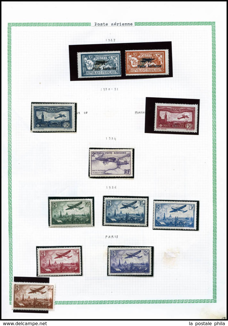 ** Collection Poste Aèrienne De 1927 à 2000, De Bonnes Et Moyennes Valeurs Dont Séries Complètes. (* Jusqu'au N°15), Les - Collezioni