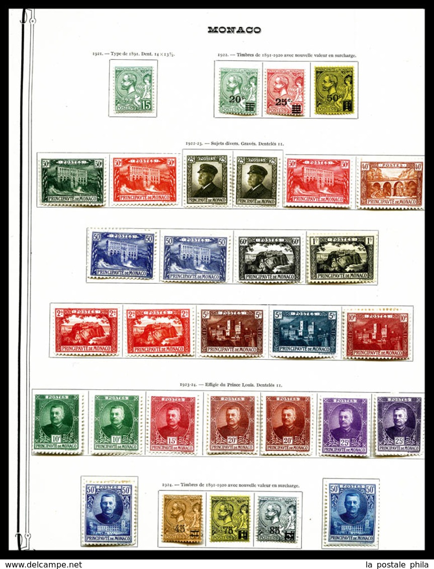 * 1885/1950, POSTE-PA-BLOCS-TAXE-PREO, Collection Quasi Complète Presentée Sur Feuilles D'album, De Bonnes Valeurs Dont - Collections, Lots & Séries