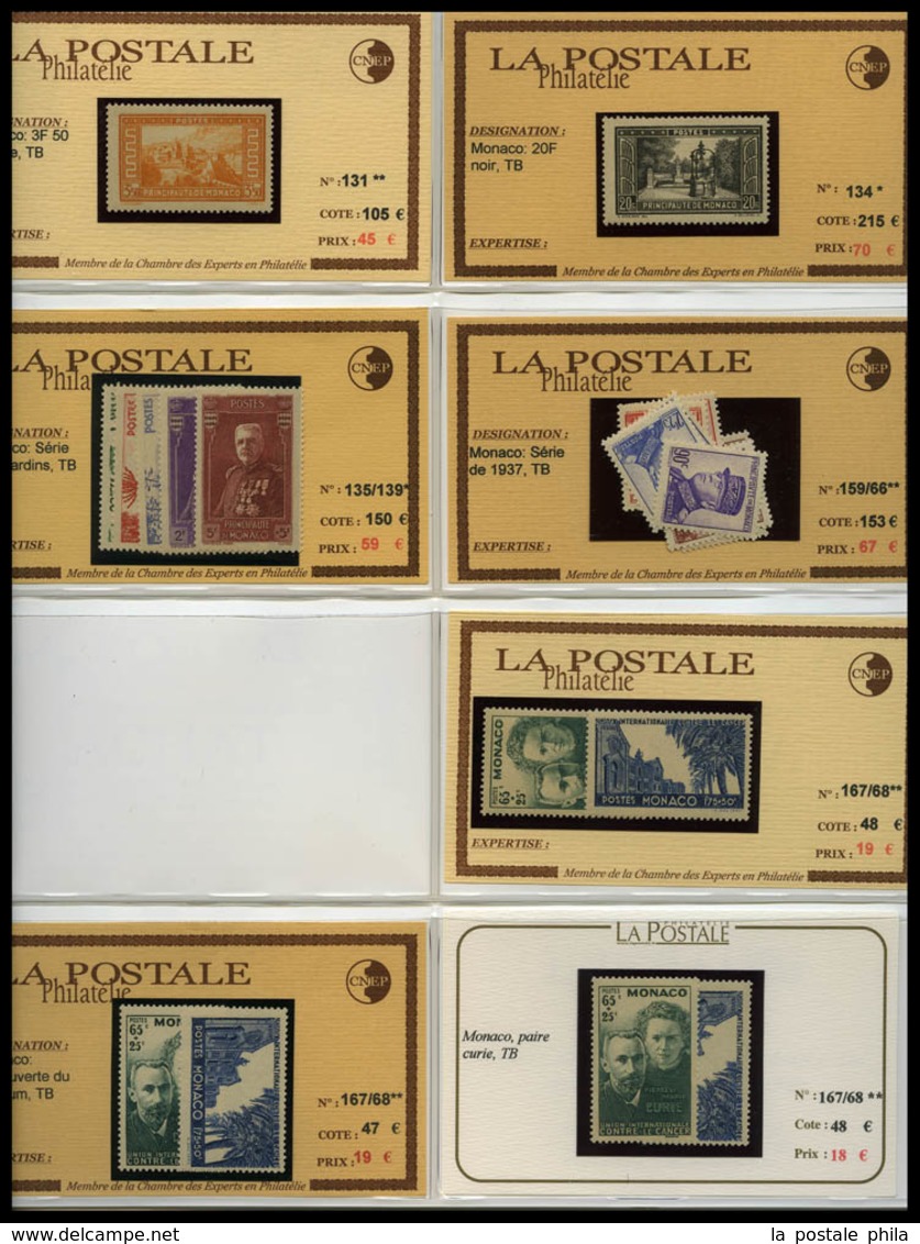 ** 1885-1955, POSTE, PA, Taxe: très beau stock de timbres Semi-Modernes en majorité neuf ** presenté sur fiches individu