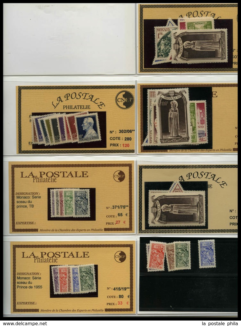 ** 1885-1955, POSTE, PA, Taxe: très beau stock de timbres Semi-Modernes en majorité neuf ** presenté sur fiches individu