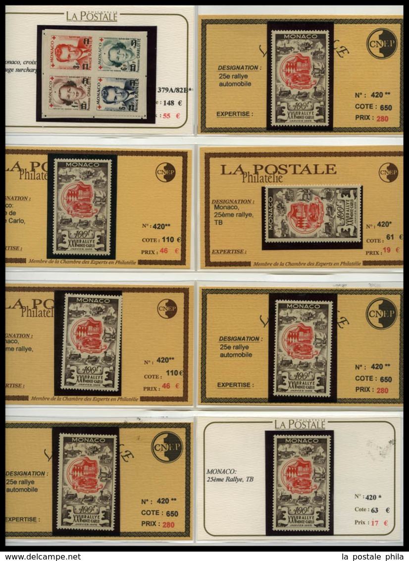 ** 1885-1955, POSTE, PA, Taxe: très beau stock de timbres Semi-Modernes en majorité neuf ** presenté sur fiches individu