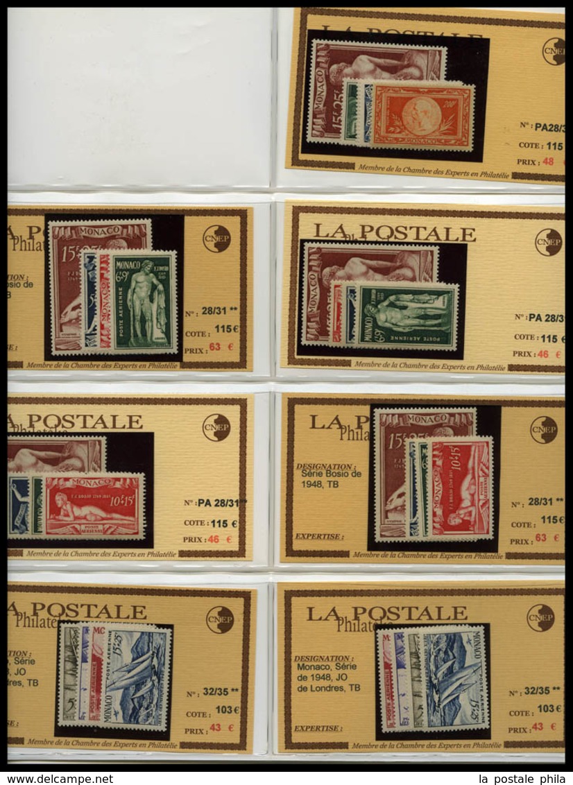 ** 1885-1955, POSTE, PA, Taxe: très beau stock de timbres Semi-Modernes en majorité neuf ** presenté sur fiches individu